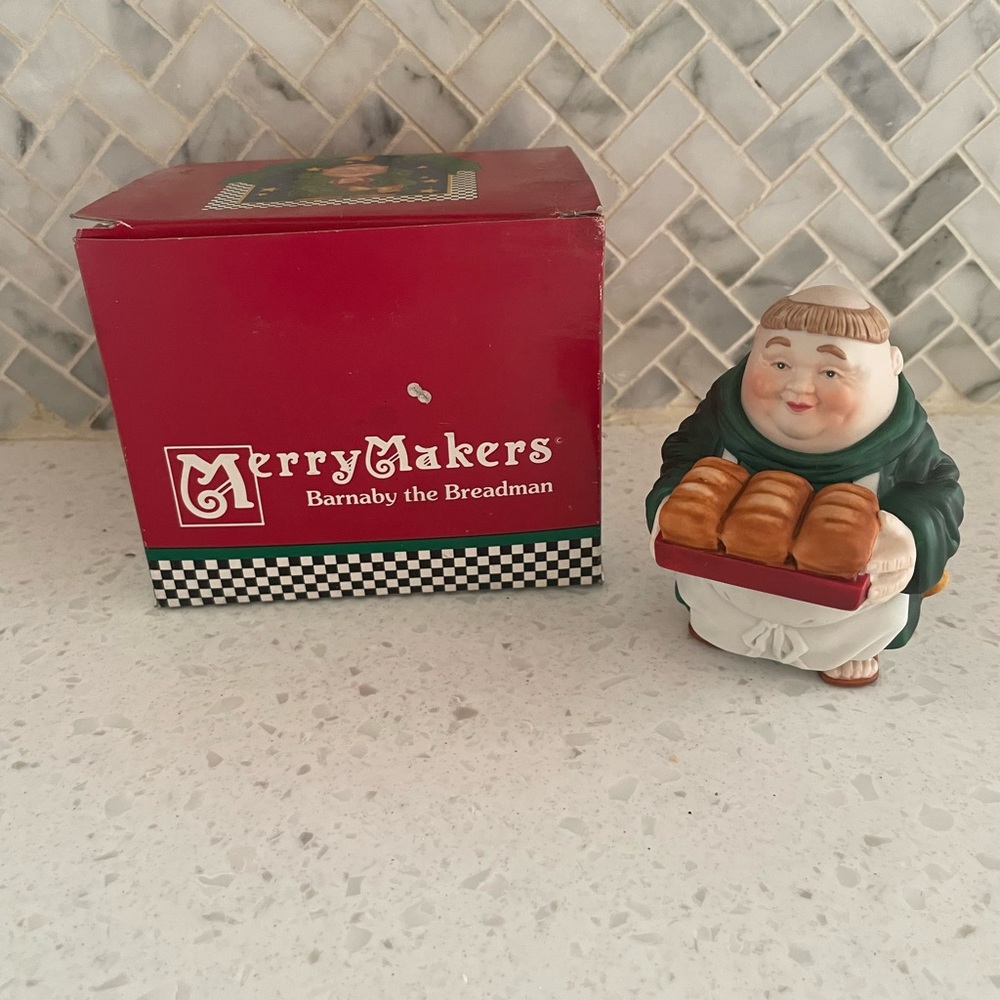 Merry Makers Dept 56 Barnaby the Breadman with Box